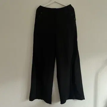 black wide trousers 와이드 슬랙스 sullen