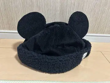 미키 귀 달린 블랙 모자 58cm