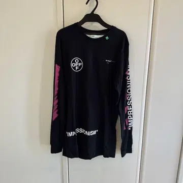 Off-White 롱 슬리브 티셔츠 2019년 모델