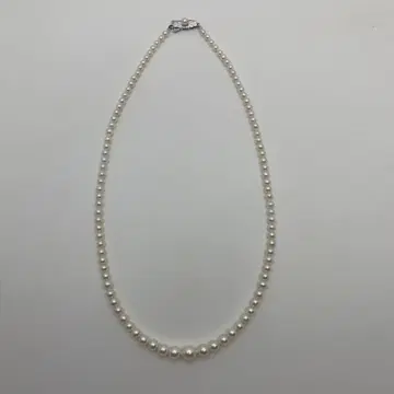 화이트 펄 목걸이
