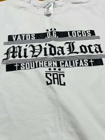 Mi Vida Loca 티셔츠 빅 사이즈