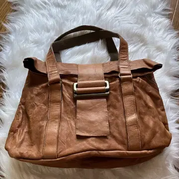 BAGGY PORT 배기포트 2way 가죽 백 천연 가죽 라이트 브라운