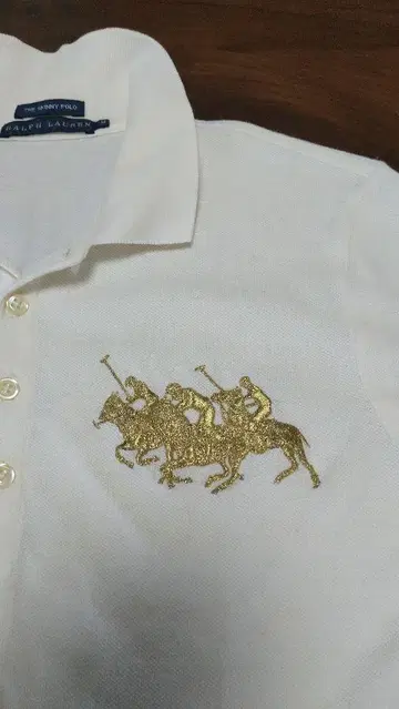 랄프 로렌 9부 소매 피케 셔츠
