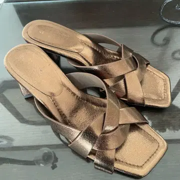 르탈론 크로스 뮬 샌들 M 메탈릭 브론즈