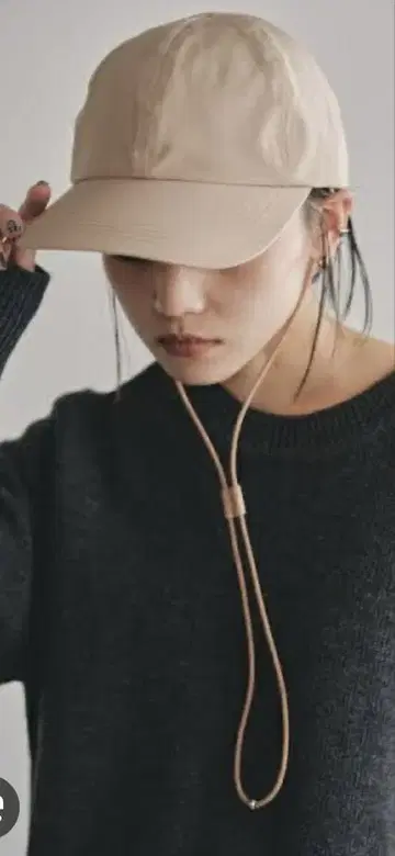 TODAYFUL 가죽 코드 캡 베이지