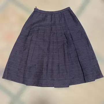 고급 여성복 레리안 네이비 플리츠 스커트