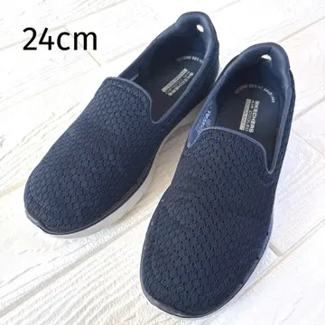 SKECHERS 스케쳐스 슬립온 GOGA MAT 24cm 네이비