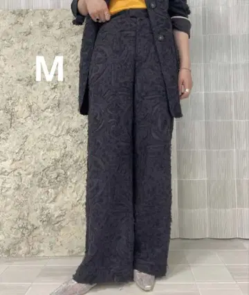 Ameri ATHENA CUT WORK PANTS 차콜 그레이 M