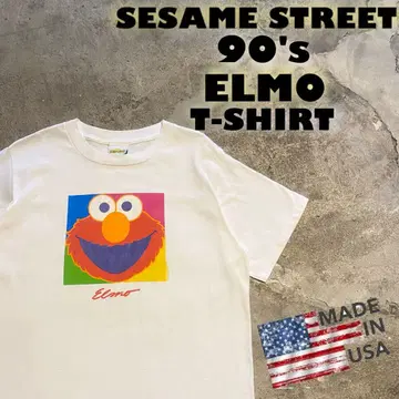 USA제 90's SESAME STREET 엘모 캐릭터 티셔츠