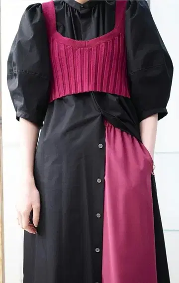 HIKE WIDE RIBBED SWEATER BUSTIER / 하이크
