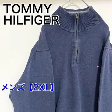 YAU25 타미힐피거 맨투맨 스웨터 [남성용 2XL] 긴팔 네이비