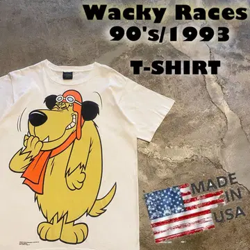 USA제 90's/1993 Wacky Races 켄켄 개 양면 티셔츠