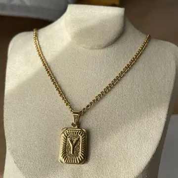 Y 골드 컬러 목걸이