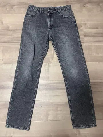 Lee 209-0109 블랙 데님 스트레이트 팬츠 선염 W31 L32