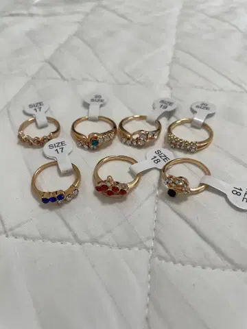 도금 액세서리 반지 정리