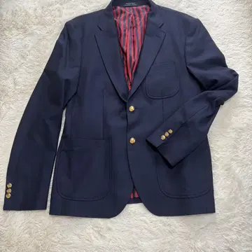 새상품급 ZARA 자라 골드 버튼 네이비 테일러드 자켓 네이비 2XL