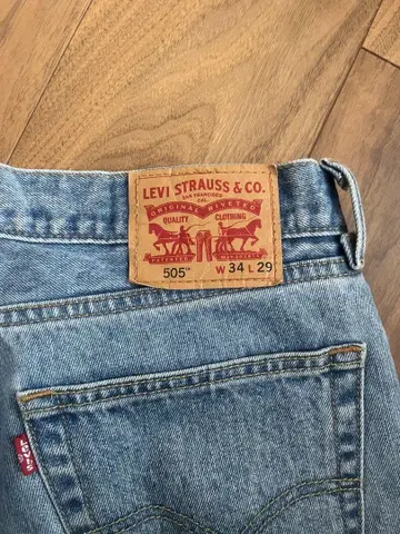 Levi Strauss & Co. 505 W34 L29 데님
