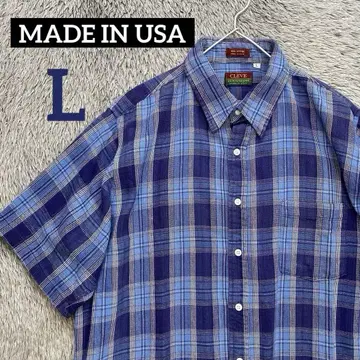 USA CLEVE 체크 셔츠