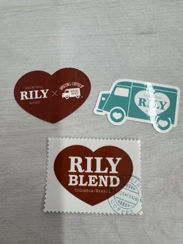 이마이치 류지 RILY x AMAZING COFFEE 스티커 3종