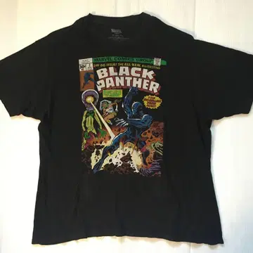 마블 MARVEL 블랙 팬서 2XL 무비 티셔츠 블랙