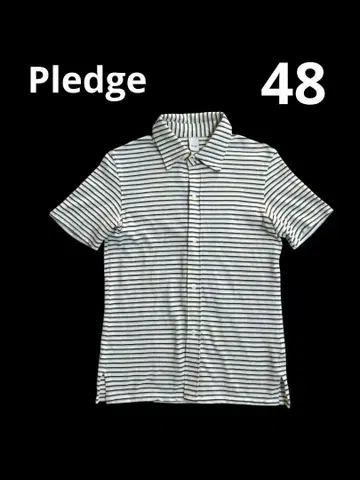 Pledge 카노코 보더 셔츠 사이즈 48 made in japan!!