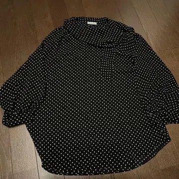 Steven alan 도트 무늬 7부 소매 블라우스