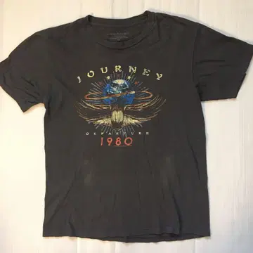 Journey JOURNEY M 밴딩 티셔츠 락 티셔츠 차콜