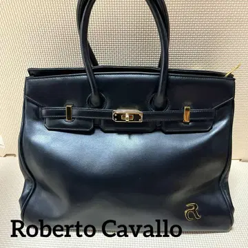 Roberto Cavallo 가죽 토트백 블랙 A4 사이즈 OK