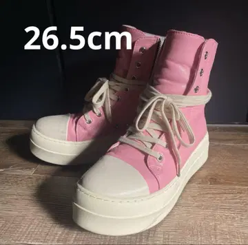 야오야마치 핑크 하이컷 스니커즈 합성 피혁 26.5cm