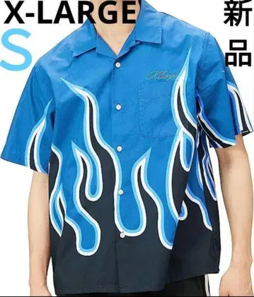 X-LARGE 셔츠 블루 여름 남성용 새상품 엑스라지 파랑 썸머