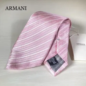미사용 택 포함 하자품 ARMANI 아르마니 넥타이 실크 스트라이프