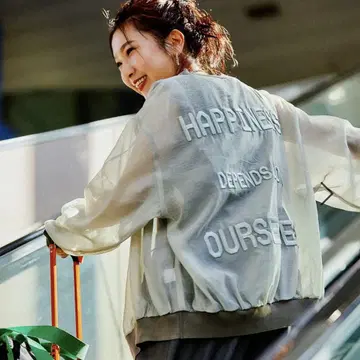 니코안드 Misayo 씨 프로듀스 로고 시어 가디건 그레이