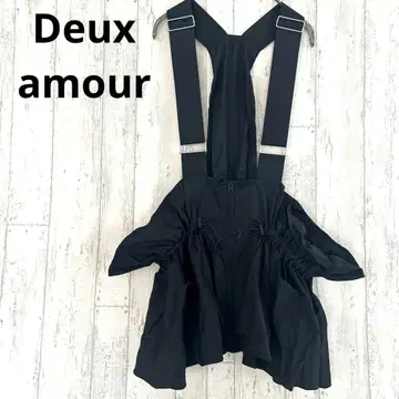 Deux Amour 드자무르 드로스트 서스펜더 상의 [M L] 블랙