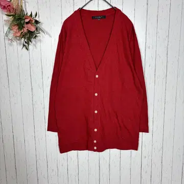 어반 리서치 코튼 가디건 남성용 [M] 레드 얇은 소재 겉옷