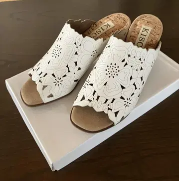 [KISCO 키스코] 코르크 웨지솔 뮬 22.5cm