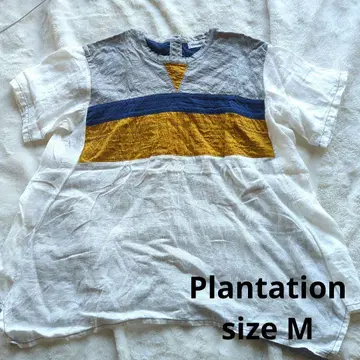 Plantation 풀오버 셔츠 M 사이즈 사시코 패치워크