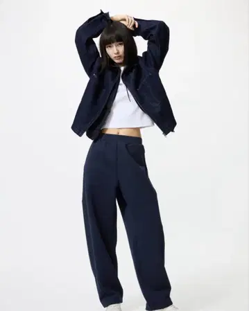 유니클로 드라이 맨투맨 커브 팬츠 S