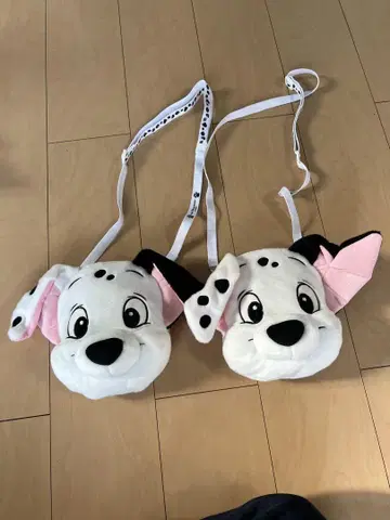 달마시안 얼굴 봉제 인형 백