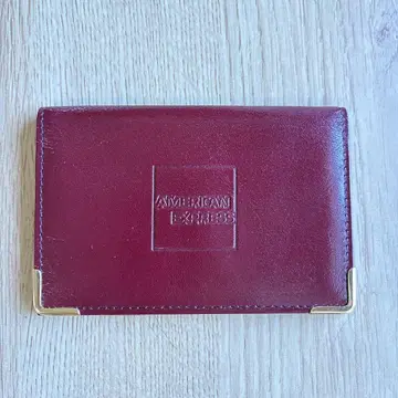 AMERICAN EXPRESS 버건디 명함지갑