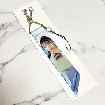 AKB48 18기 네이비 메시지 리본 키링 야마구치 유아이