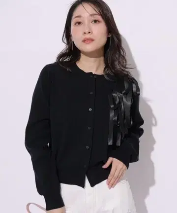 아푸와이저 리셰 아지메 리본 가디건 풀오버