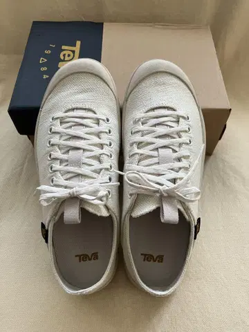 Teva 캔버스 스니커즈 25cm (아이보리) 유니섹스