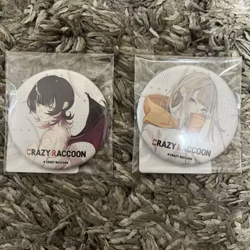 crazyraccoon 캔뱃지