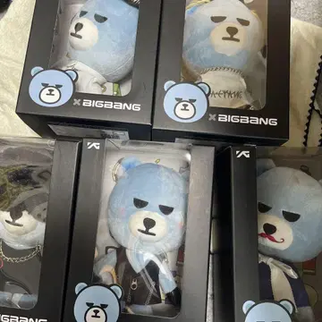 BIGBANG KRUNK 봉제 인형 5개 세트 초기 레어