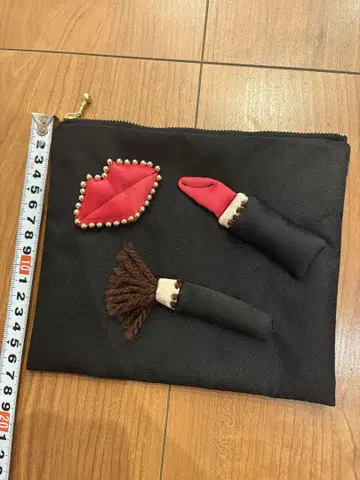 미사용 라드로우 스타일 립 & 브러쉬 디자인 파우치