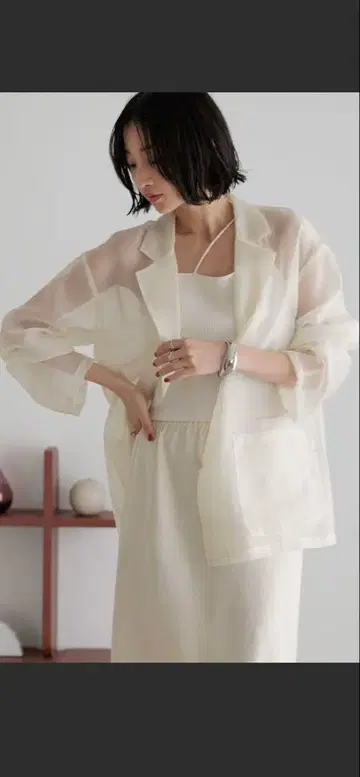 택 포함 새상품! 로리즈팜 시어 자켓 LS