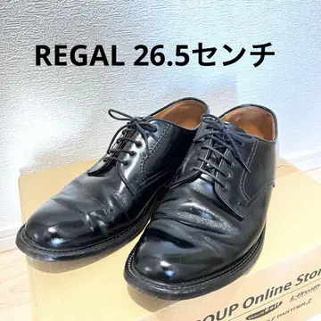REGAL 리갈 2504 외날개 플레인토 비즈니스 슈즈 블랙
