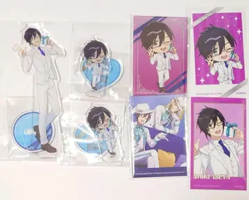 SideM 제비뽑기 도 이세야 사계절 아크릴 스탠드 캔뱃지 세트