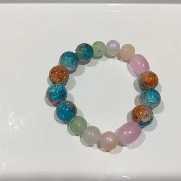 다색 비즈 팔찌