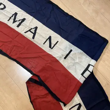 ARMANI 스톨 네이비 레드 여성용 남성용